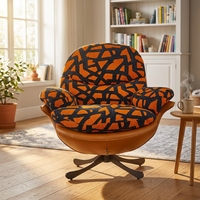 Fauteuil de salon individuel en cuir de luxe au design italien, mobilier de maison moderne en acier inoxydable pour chambre, salle à manger, détente