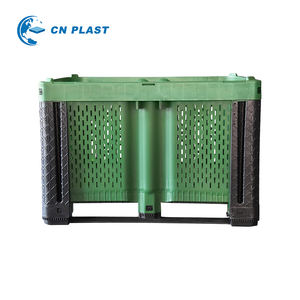 Aşırı yük kapasitesi ve güçlendirilmiş taban tasarımı 1219X1118X589mm ile şantiyeler için Ultra dayanıklı 454L palet kutusu - Product Image 3