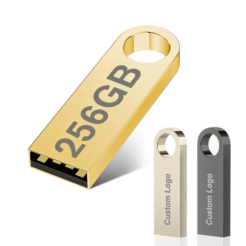 Bester Preis 256GB 128GB 64GB 32GB 16GB Mini-Metall-USB-Pen drive Benutzer definiertes Logo Hochgeschwindigkeits-USB-3. 0-Flash-Laufwerk
