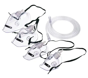 Tüp çocuk oksijen yüz maskeleri ile diğer tıbbi sarf malzemeleri taşınabilir cerrahi tek kullanımlık PVC oksijen maskesi - Product Image 2