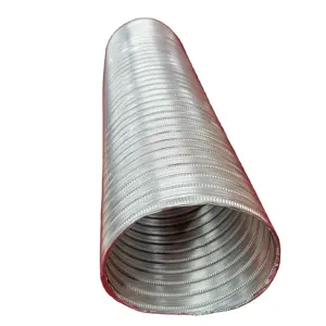 Manguera flexible de aluminio de 150mm de diámetro, conducto de escape de cocina de 6 pulgadas, resistente al fuego, Instalación rápida, campana de ventilación