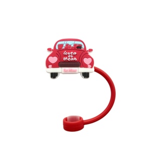San valentino Love Series 8mm/10mm in Silicone tropicale tappo di copertura in paglia può coprire con tappo per la polvere di paglia di caffè - Product Image 6