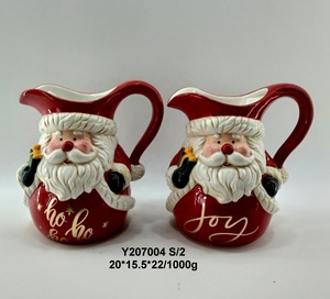 <span class=keywords><strong>Pichet</strong></span> de père noël en céramique pour décoration de Noël - Product Image 4
