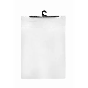 Прозрачная полиэтиленовая пластиковая виниловая вешалка для одежды, прозрачные пакеты с крючками из ПВХ, самоклеящиеся пакеты с крючком