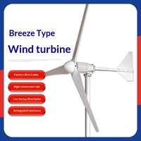 Système de production d'énergie hybride éolien-solaire hors réseau de petite taille pour les ménages, en forme de L, 1 kW, turbine éolienne fonctionnant avec des brises légères