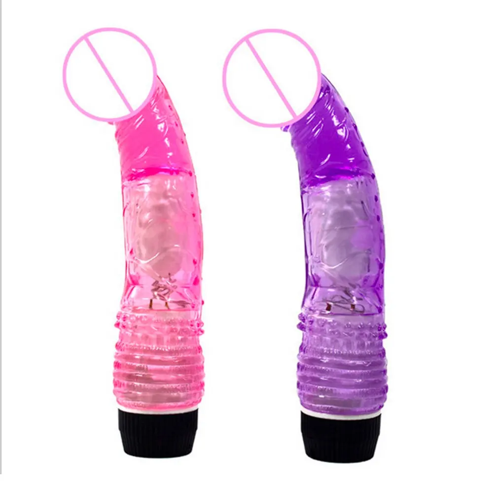 Toplu cinsel TPE sıcak seks oyuncak Anal kauçuk yapay Penis TPE kristal gerçekçi yapay Penis kadın için