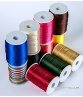 Cordon de nœud de style ethnique chinois, corde rouge, fil de tressage, cordons de poignet, fil à bricoler pour chaussures faites à la main, vente en gros
