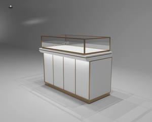 Vitrina de Joyería de Lujo de Alta Gama en Acero Inoxidable y Vidrio con Iluminación LED, Ecológica, Tamaño Personalizable, Elegante Exhibidor - Product Image 4