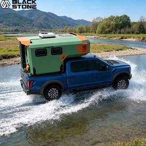 Camper pick-up toutes saisons avec toit rigide composite, cabine complète, joint d'étanchéité complet, extérieur thermolaqué - Product Image 1