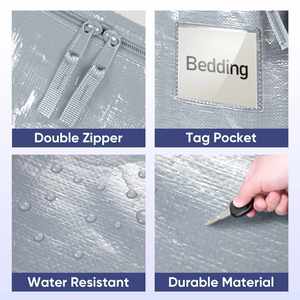 6-Pack Oversized Moving <b>Bags</b> with Reinforced Handles Heavy-Duty Storage Tote for Clothes Moving Supplies - Product Image 5