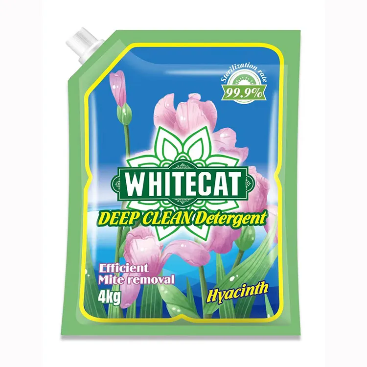 Whitecat น้ำยาซักผ้าแบบผงทำความสะอาดได้ล้ำลึกด้วยผงซัก