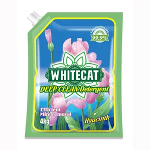 Whitecat पैकेजिंग बैग प्रभाव गहरी Oxi साफ वाशिंग पाउडर कपड़े धोने डिटर्जेंट पाउडर के साथ पहले से शर्त सेवाओं