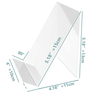 Soporte acrílico para exhibición de libros, caballete de acrílico transparente para exhibición de imágenes, libros, hojas de música y cuadernos - Product Image 4