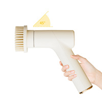 Nettoyeur manuel multifonctionnel pour la maison, salle de bain, manche long, rechargeable, puissant, brosse électrique rotative