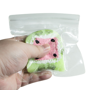 TPR Hot Selling Customizable logo <b>Mochi</b> Squishies <b>Toy</b> Watermelon-filled Toast Simulation Food Squeeze <b>Toy</b> for Children - Product Image 2