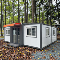 Maison préfabriquée mobile pliable de 20 pieds, conteneur préfabriqué pliable de 40 pieds avec salle de bain et cuisine