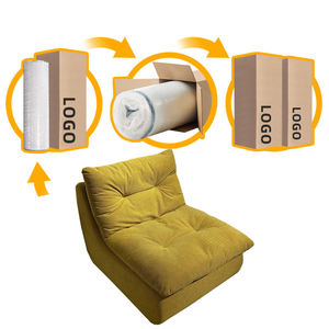 Sofá Individual de Esponja de Alto Polímero, Moderno, Italiano, de Lujo, Ahorra Espacio, Fácil de Transportar, Sin Estructura, de Fábrica para Mayoristas - Product Image 1