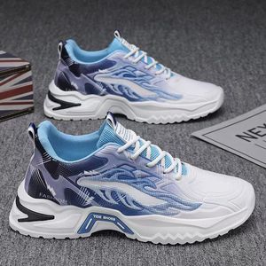 Men's Spring Autumn Casual Running Shoes Breathable Soft Mesh Thick Sole EVA Insole Dad Shoe Walking Style Zapatos De Hombre - Product Image 1