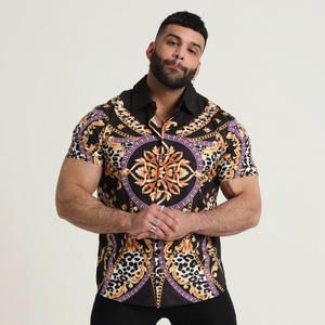 <span class=keywords><strong>2022</strong></span> été nouveaux vêtements pour hommes européen américain rétro <span class=keywords><strong>tendance</strong></span> imprimé Cardigan manches courtes décontracté mode Offre Spéciale Anti-rides - Product Image 2