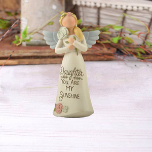 Custom Spring <strong>Angel</strong> <strong>Gifts</strong> New Design "<strong>Angel</strong> with Flowers-Daughter" Sign Arts and Crafts Statue 2022 Hot-selling 2166-13377 - Product Image 5