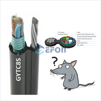 Câble de descente FTTH en fibre optique GYXTW blindé anti-rongeurs, 100m, 200m, 300m, 500m, 1km, 2km, 2, 4, 6, 8, 12, 24, 24 cœurs