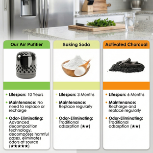 <strong>Fridge</strong> <strong>Deodorizer</strong> 1 Pack Refrigerator Odor Eliminator Lasts 10 Years Chemical-Free for Kitchen Closet Car Pet Areas - Product Image 3