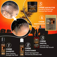 Kit personnalisé de traitement de la repousse des cheveux huile de fenugrec Karkar Chebe bio shampooing à la biotine ensemble de sérum après-shampoing pour la pousse des cheveux