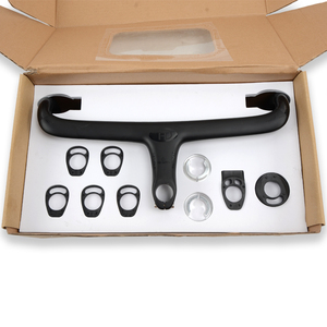 Fast Delivery <strong>Carbon</strong> Handlebars Road Bike 380-420mm Width Integrated Handlebar With <strong>Stem</strong> - Product Image 1