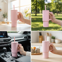 Gobelet isotherme premium en acier inoxydable électro-polissé de 24 oz avec couvercle ergonomique anti-fuite pour l'approvisionnement en marque personnalisée pour entreprises