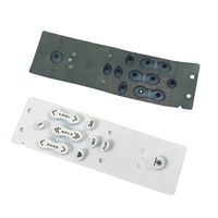Clavier en silicone personnalisé OEM/ODM avec boutons conducteurs en silicone transparent pour télécommande