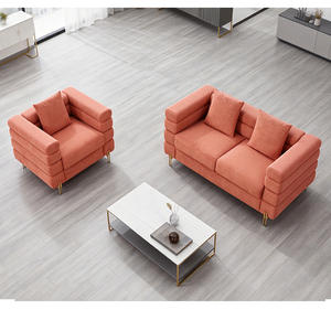 Ensemble de canapés OULUO en terre cuite 1+<span class=keywords><strong>2</strong></span> - <span class=keywords><strong>Canapé</strong></span> de salon gain de place pour petits appartements - Product Image 6