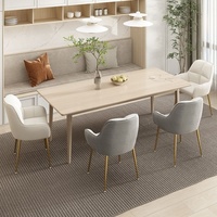 Chaise de maquillage en métal avec dossier, style moderne et simple, pour coiffeuse de chambre, populaire sur internet, luxe léger, tabouret pour manucure Instagram pour filles