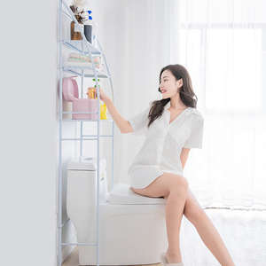 Estante de Baño de 3 Niveles para Ahorrar Espacio, Organizador Sobre el Inodoro, Estante de Almacenamiento Metálico, Estante para Ropa - Product Image 2