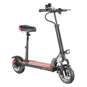 Patinete Eléctrico Plegable de 10 Pulgadas con Asiento e Iluminación LED para Adultos - Product Image 4