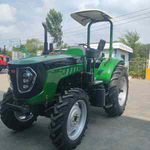 Modèle populaire 2026 Tracteurs agricoles 100 CV 4x4 avec pare-soleil, équipés de motoculteur, charrue à disques et rétrocaveuse - Product Image 1