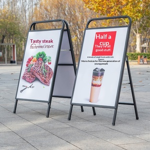 Support d'affichage publicitaire sur pied pour panneau KT, support d'affiche de <span class=keywords><strong>recrutement</strong></span>, présentoir promotionnel extérieur avec finition peinte - Product Image 1