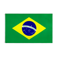 Drapeau national personnalisé en polyester 3x5FT imprimé en sérigraphie pour tous les pays, football, soccer, événements sportifs 2026