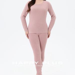 ชุดชั้นในกันหนาวสำหรับผู้หญิง ยี่ห้อ Mini Stove แบบเสื้อแขนยาวคอกลม สีพื้น ชุดชั้นในอุ่นๆ สำหรับฤดูใบไม้ร่วง 2 ชิ้น - Product Image 3