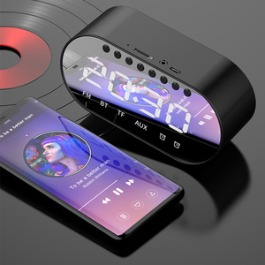 Réveil numérique à LED avec alarme, bluetooth, haut-parleur, radio FM, carte TF, réveil <span class=keywords><strong>de</strong></span> la table, lumière LED, horloge cadeau multifonctionnel - Product Image 4