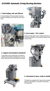 Machine automatique de rivetage de lacets, boutons et anneaux en D JZ-989DS avec moteur servo et contrôle PLC pour chaussures - Product Image 5