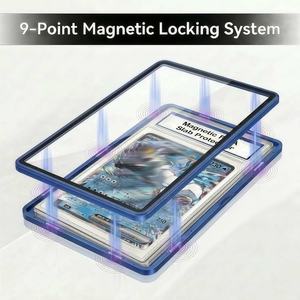 High Quality Aluminum Magnetic Business Card Holder 100% UV Resistant Tempered Glass Double Sided for <b>Display</b> <b>Case</b> - Product Image 6
