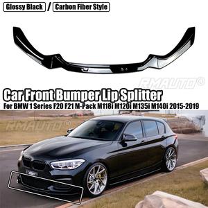 Front Bumper Lip for BMW 1 Series F20 F21 M-Pack <b>Splitter</b> Diffuser Body Kit Spoiler Facelift M118i M120i M135i M140i 2015-2019 - Product Image 1