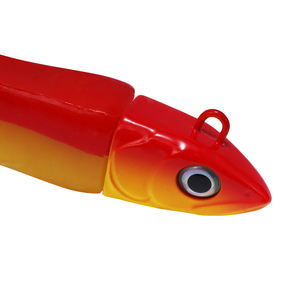 Leurre de pêche en silicone noir, type <span class=keywords><strong>minnow</strong></span> souple, appâts de pêche, jig tête plombée, corps souple - Product Image 3