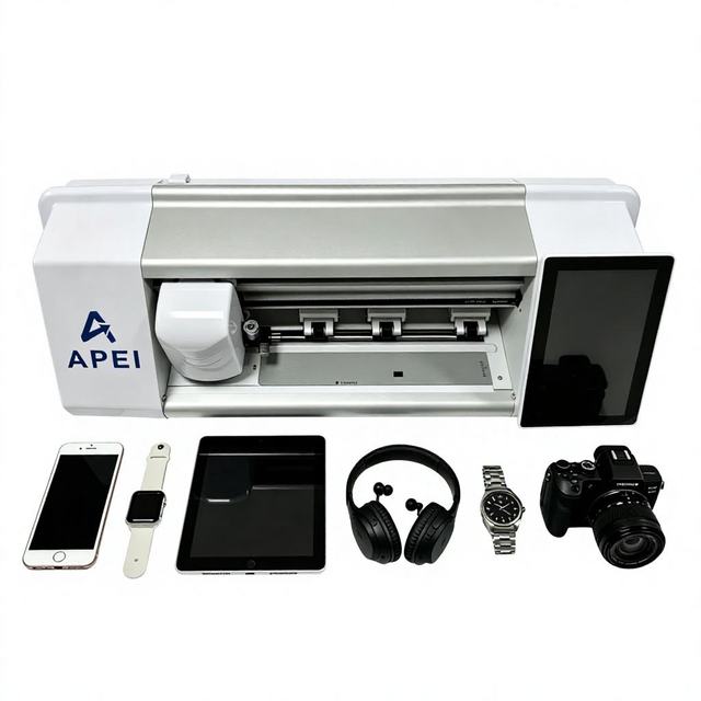 APEI New Design Cutting Machine Intelligent Smart Thermal Phone Front Cover Skin Machine Available for All Mobile Phone
