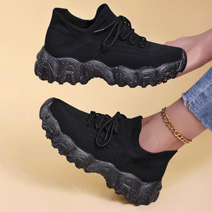 <span class=keywords><strong>Scarpe</strong></span> sportive <span class=keywords><strong>da</strong></span> <span class=keywords><strong>donna</strong></span> di tendenza <span class=keywords><strong>con</strong></span> <span class=keywords><strong>suola</strong></span> spessa, nuove sneakers casual stringate, <span class=keywords><strong>scarpe</strong></span> singole <span class=keywords><strong>con</strong></span> rialzo per l'estate - Product Image 3