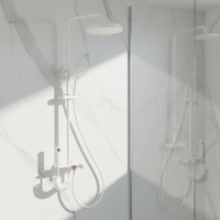 Ensemble de douche simple et durable pour hôtel et appartement, avec pulvérisation pluie, noyau de valve en laiton, design moderne