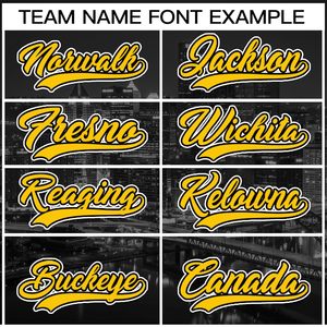Chemise de sport personnalisable Nom et numéro personnalisés City Night Skyline Jersey Hommes Femmes Youth Baseball Clothing - Product Image 5