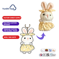 Peluche personnalisée en forme de mouton à grandes cornes, style dessin animé, en coton PP doux, compagnon pour enfants, jouet apaisant pour la maison, porte-clés en fourrure