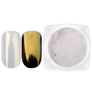 Nail Art Pigment Shell Pulver Hochglanz Staub Spiegel Chrom Pigment Pulver