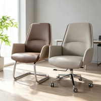 Chaise de bureau de direction en cuir PU, design moderne avec élévation, pour salle de conférence ou salle informatique, vente directe d'usine